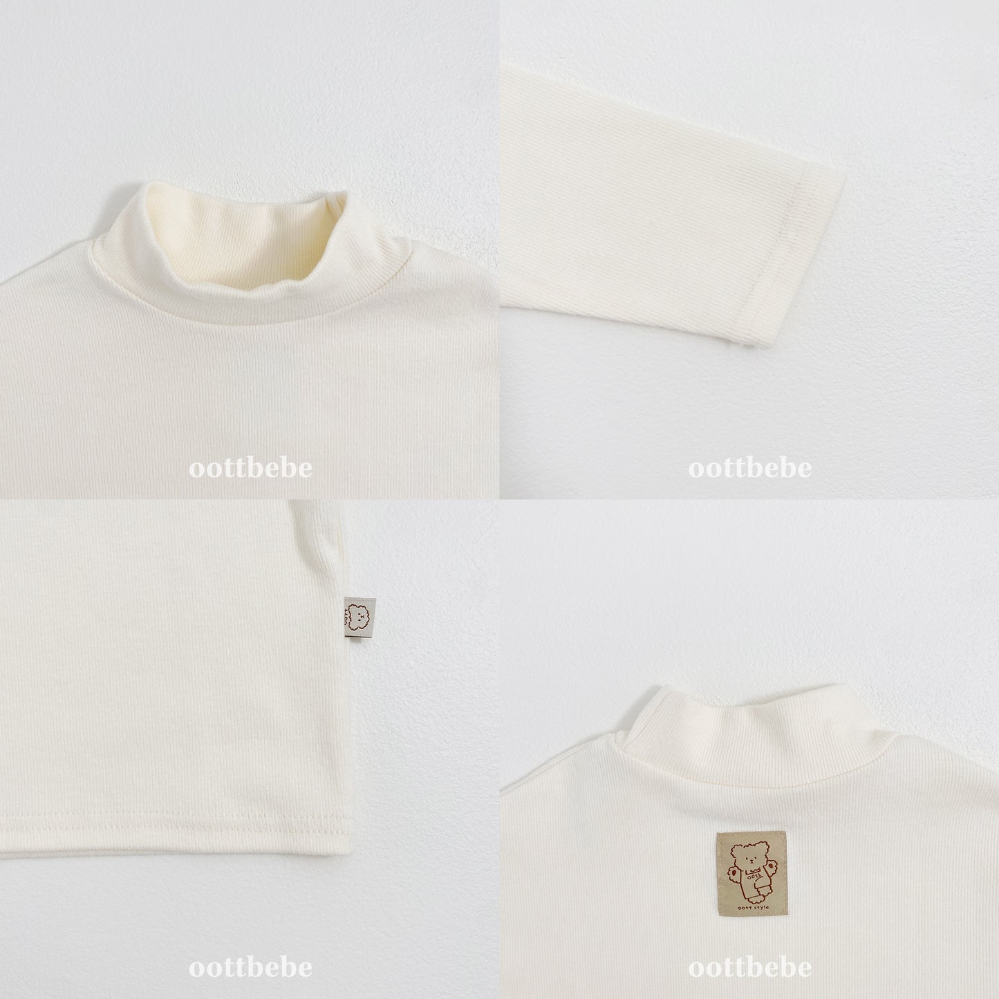 [PRE-ORDER] Modal Ribbed Turtleneck T-Shirts