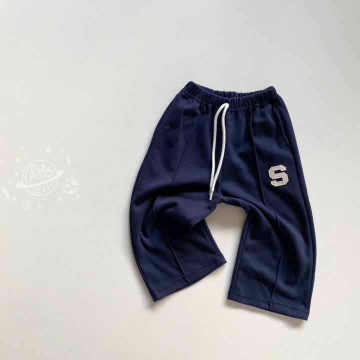 S Wide Pants [Blue, Navy/L(4-5yr)]