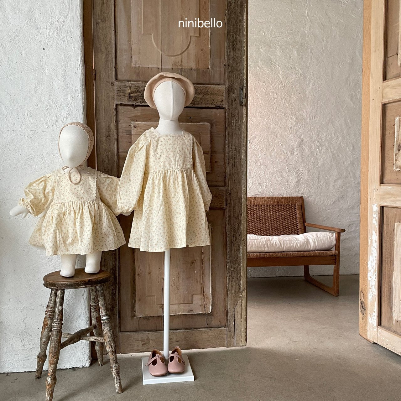 Riley Dress [Cream/L(4-5yr)]