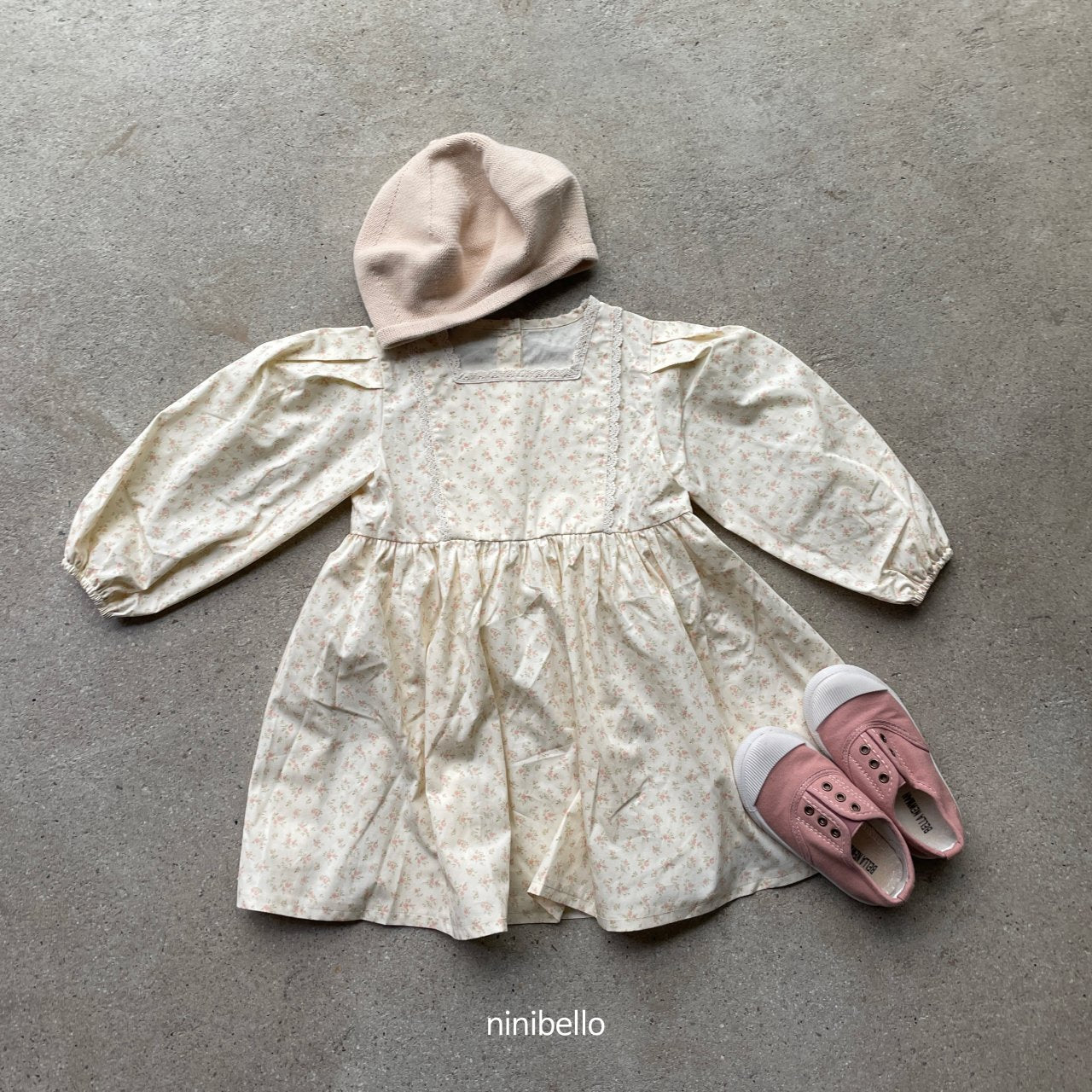 Riley Dress [Cream/L(4-5yr)]