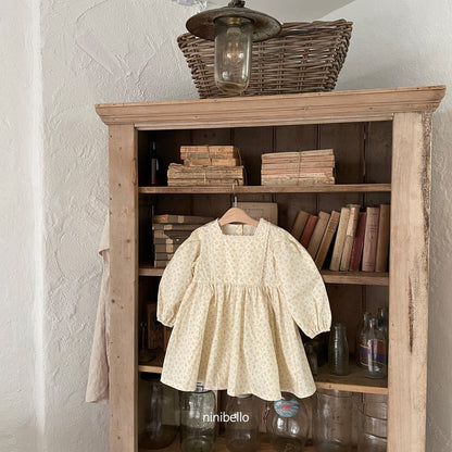 Riley Dress [Cream/L(4-5yr)]