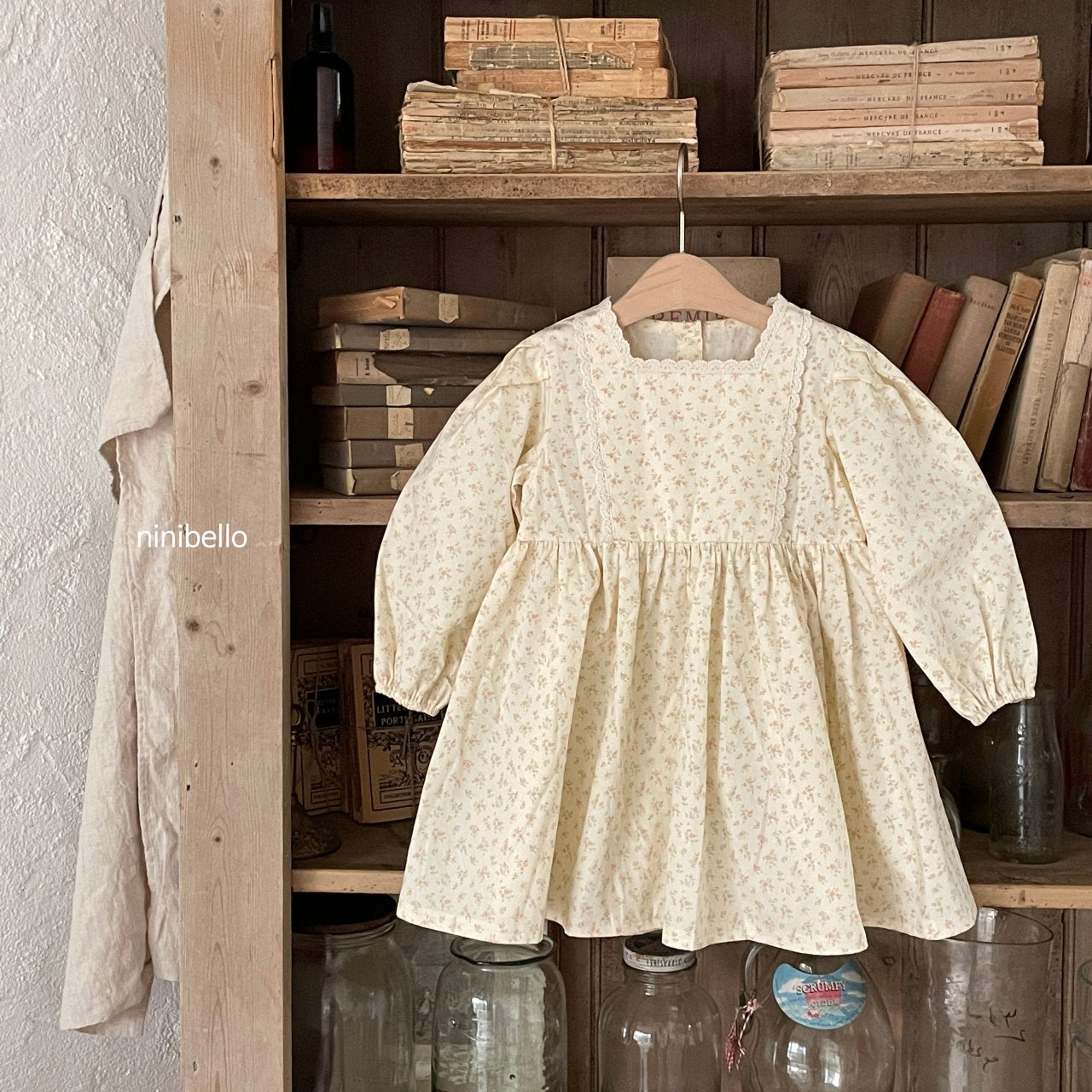 Riley Dress [Cream/L(4-5yr)]