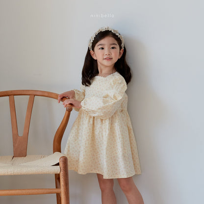 Riley Dress [Cream/L(4-5yr)]