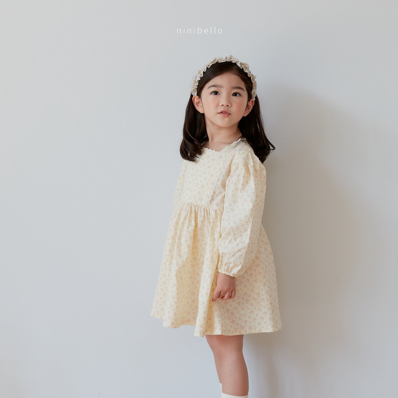 Riley Dress [Cream/L(4-5yr)]