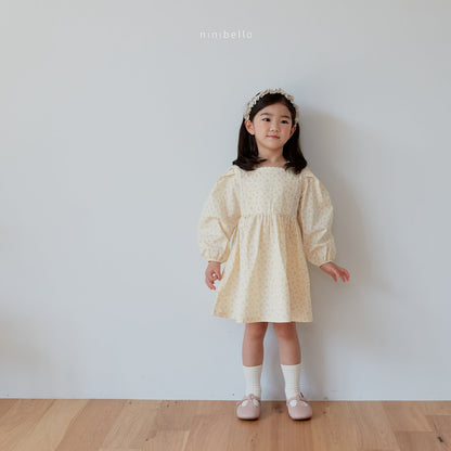 Riley Dress [Cream/L(4-5yr)]