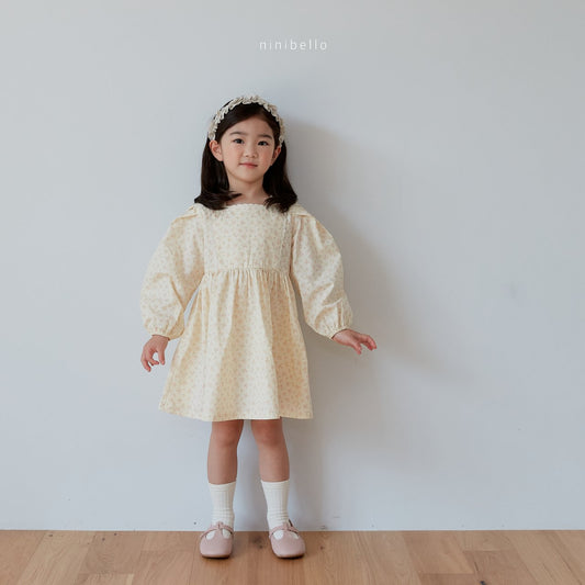 Riley Dress [Cream/L(4-5yr)]