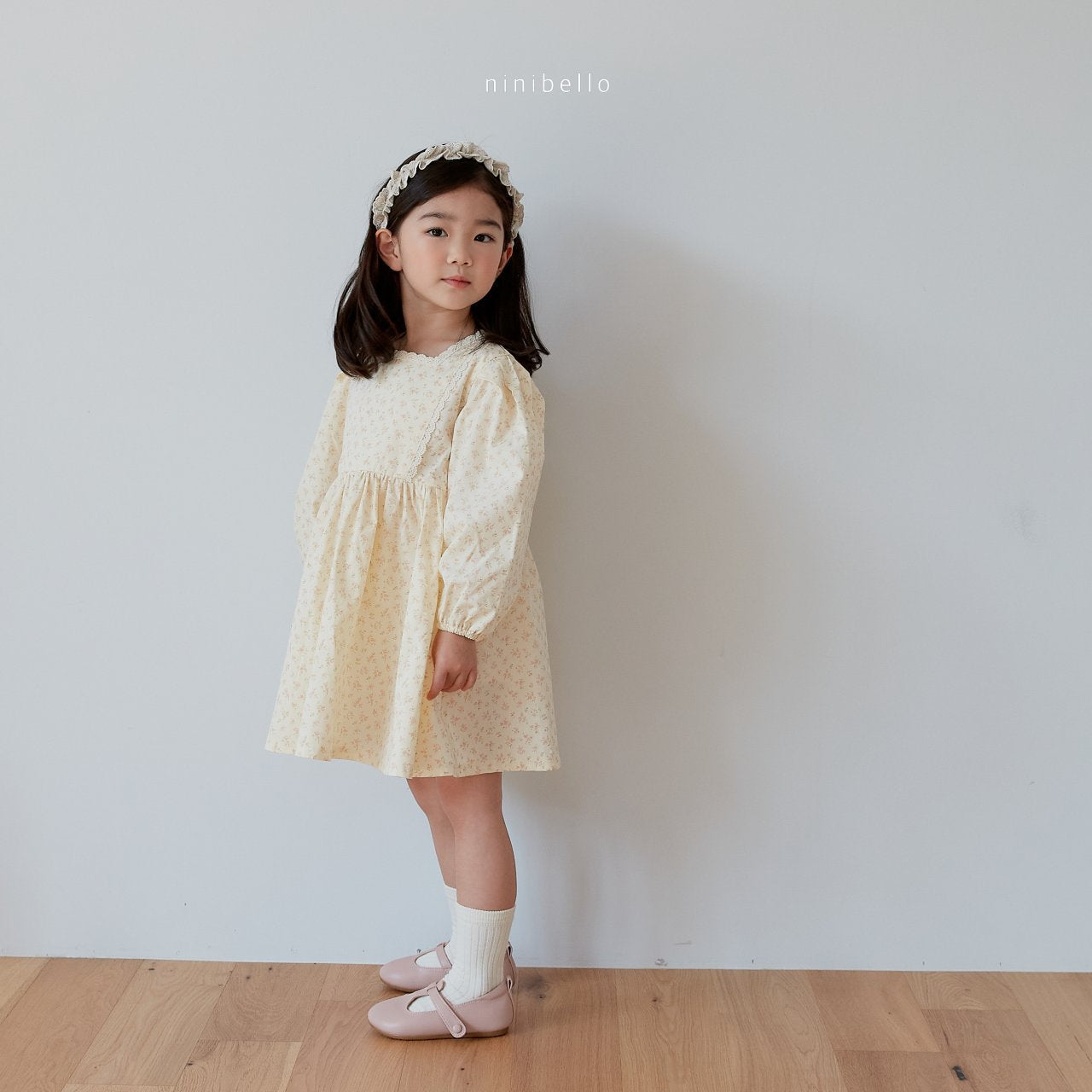 Riley Dress [Cream/L(4-5yr)]