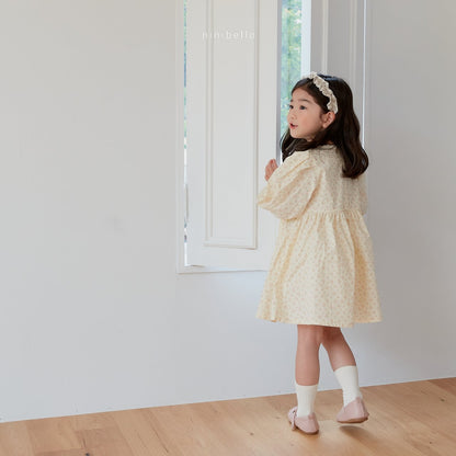 Riley Dress [Cream/L(4-5yr)]
