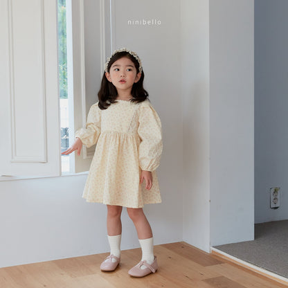 Riley Dress [Cream/L(4-5yr)]