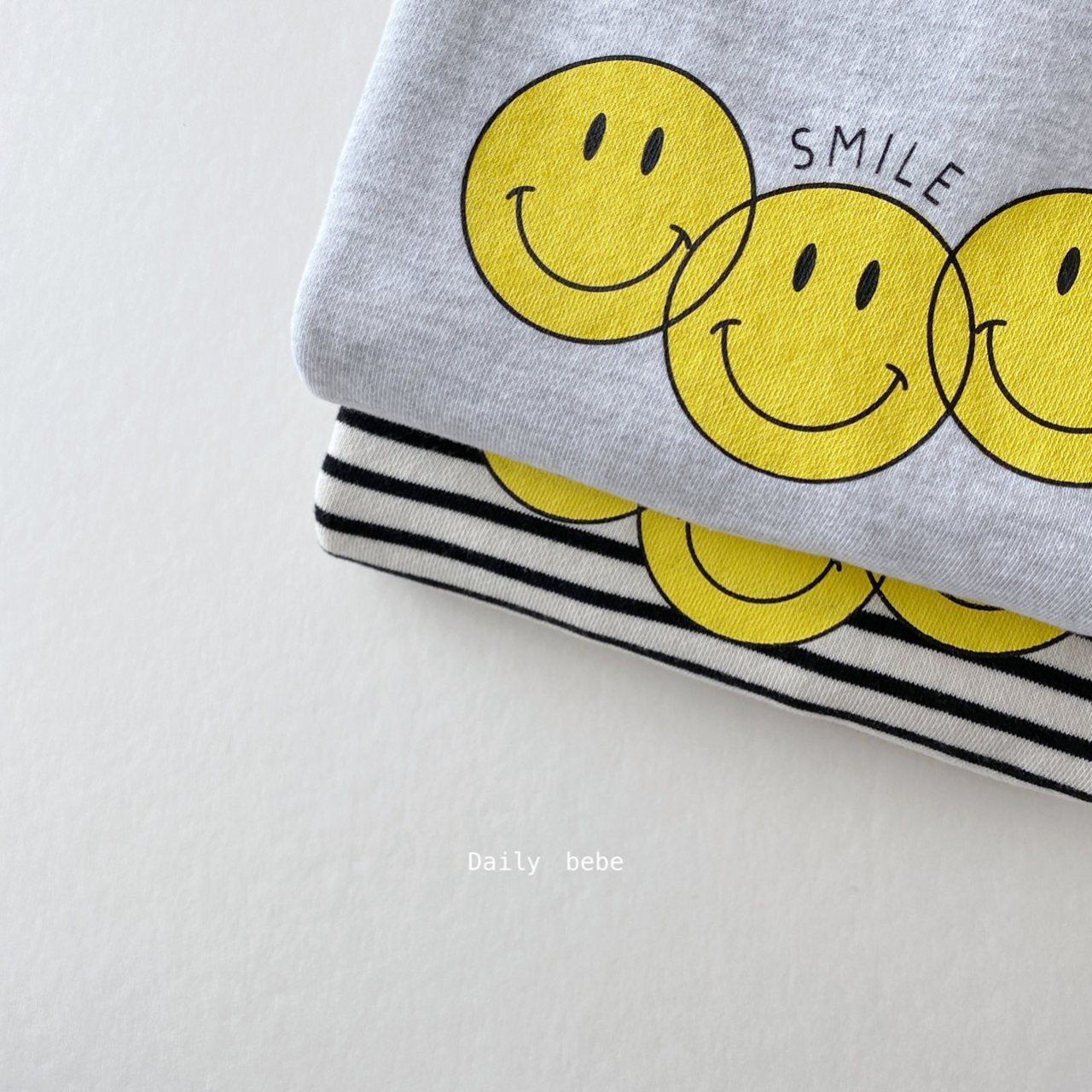Three Smile Sweatshirt [Stripe/XL(5-6yr)]