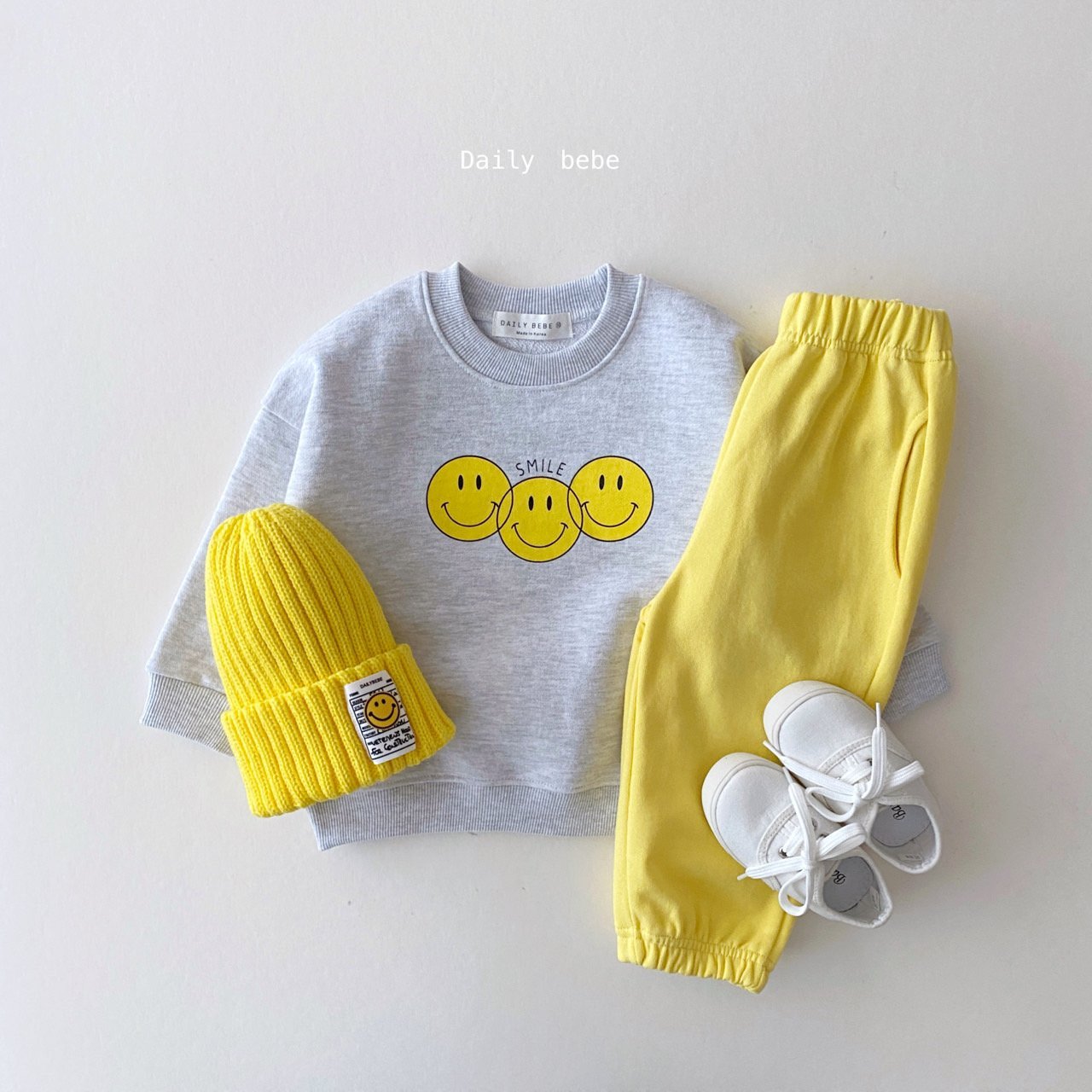Three Smile Sweatshirt [Stripe/XL(5-6yr)]