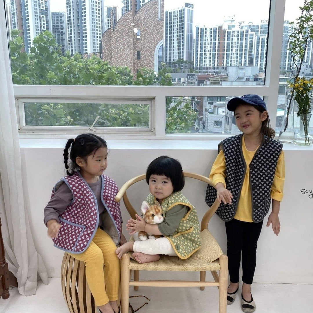 Heart Vest [Cherry/XS(1-2yr)]