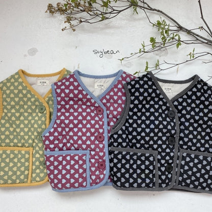 Heart Vest [Cherry/XS(1-2yr)]
