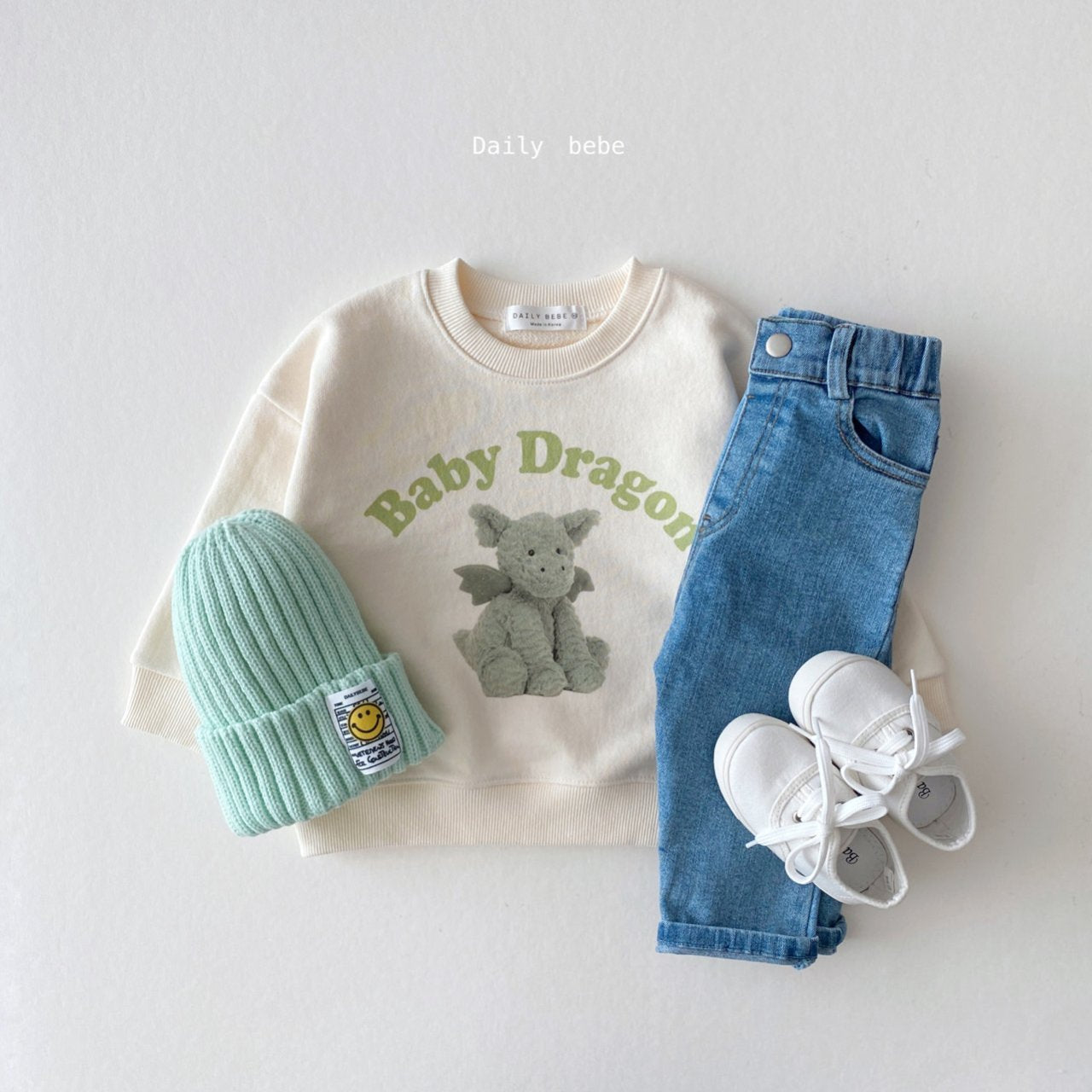 Doll Friends Sweatshirt [Elephant/L(4-5yr)]