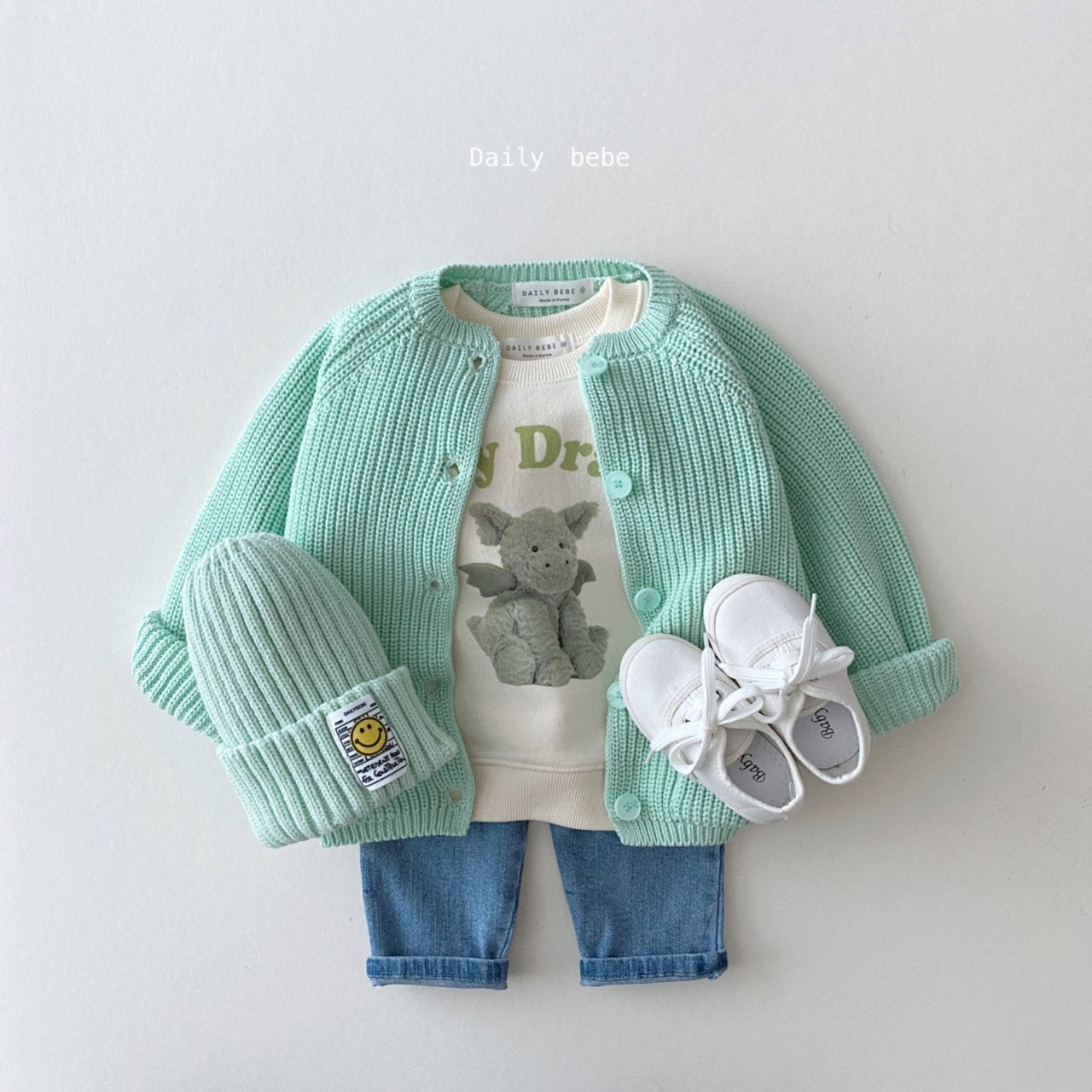 Doll Friends Sweatshirt [Elephant/L(4-5yr)]