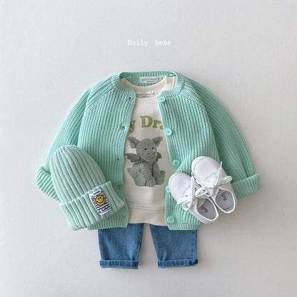 Doll Friends Sweatshirt [Elephant/L(4-5yr)]