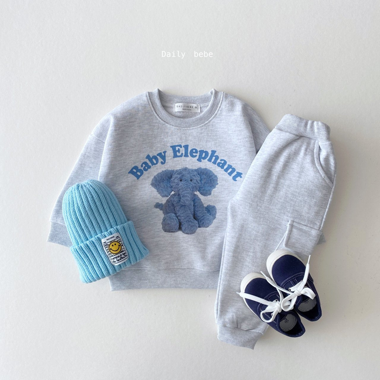 Doll Friends Sweatshirt [Elephant/L(4-5yr)]