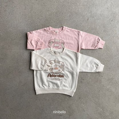 Cookie Rabbit Sweatshirt [Ivory/L(4-5yr)]