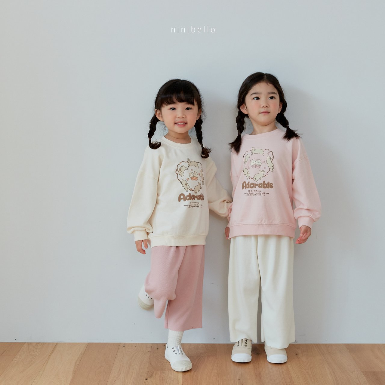 Cookie Rabbit Sweatshirt [Ivory/L(4-5yr)]