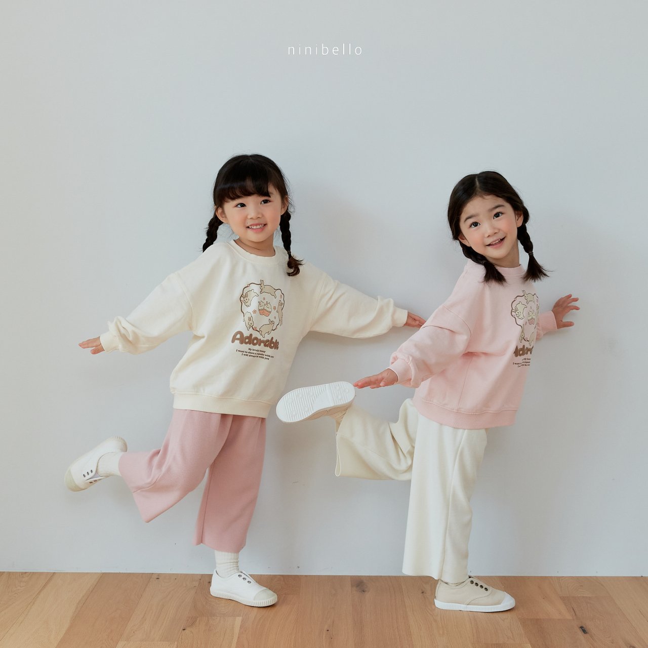 Cookie Rabbit Sweatshirt [Ivory/L(4-5yr)]