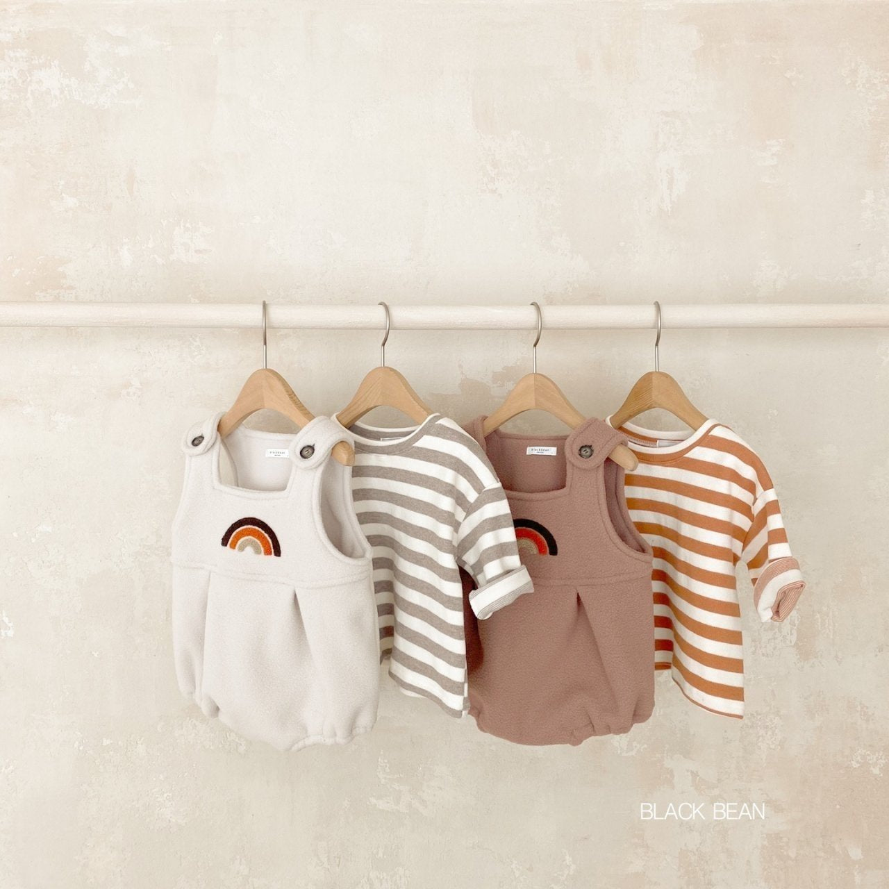 Buckle Suspender Set [Light Beige/Baby M(6-12m)]