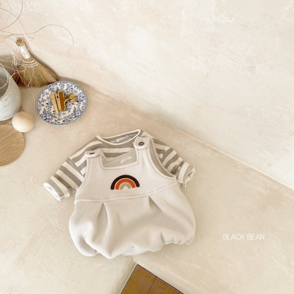 Buckle Suspender Set [Light Beige/Baby M(6-12m)]
