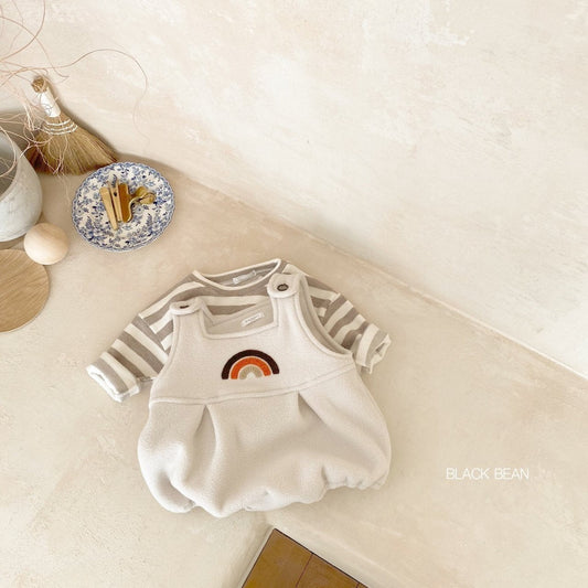 Buckle Suspender Set [Light Beige/Baby M(6-12m)]