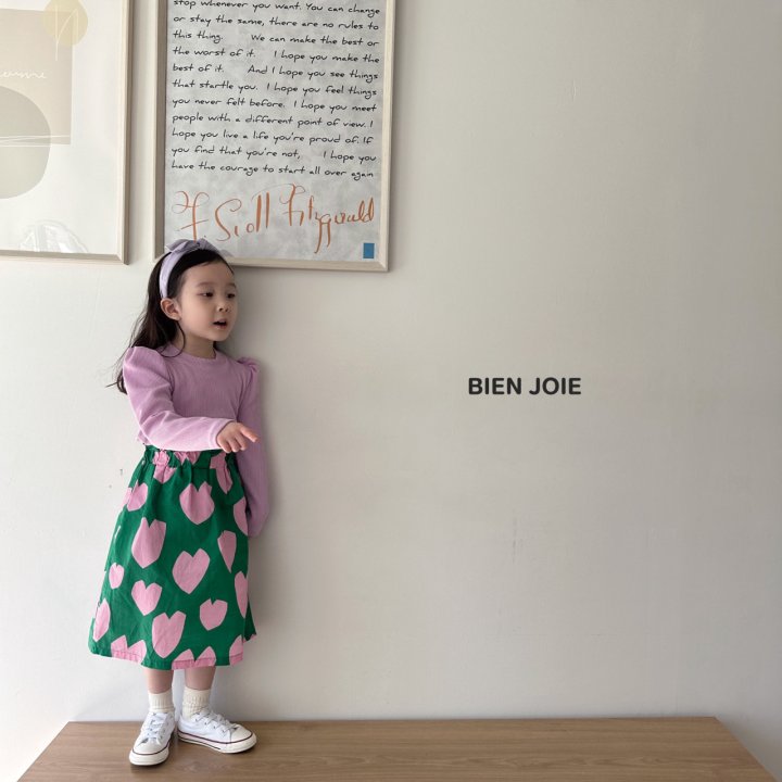 Heart Skirt [Ivory/S(2-3yr)]
