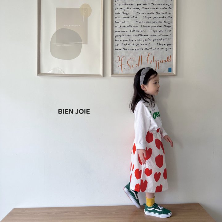 Heart Skirt [Ivory/S(2-3yr)]