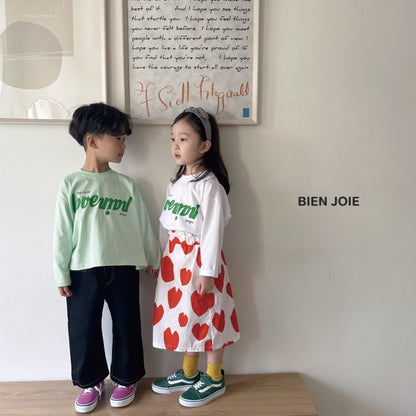 Heart Skirt [Ivory/S(2-3yr)]