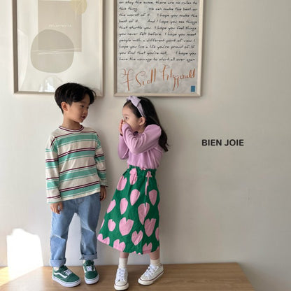 Heart Skirt [Ivory/S(2-3yr)]