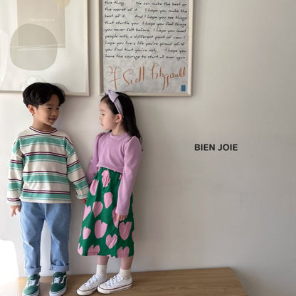 Heart Skirt [Ivory/S(2-3yr)]