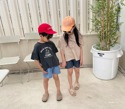 Vintage Denim Shorts [Deep Denim/M(3-4yr)]