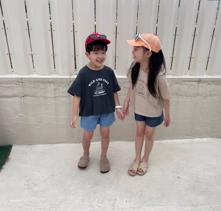 Vintage Denim Shorts [Deep Denim/M(3-4yr)]