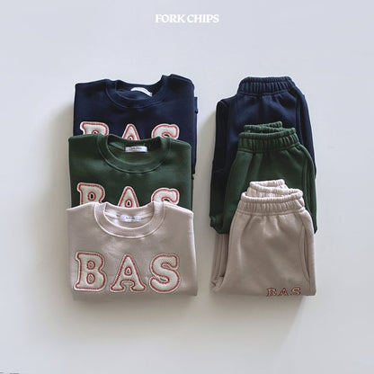 BAS Top Bottom Set [Navy/M(3-4yr)]