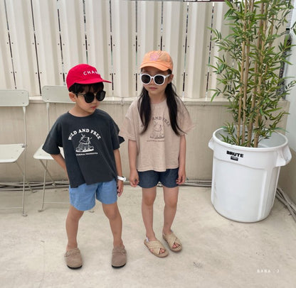 Vintage Denim Shorts [Deep Denim/M(3-4yr)]