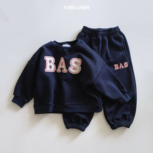 BAS Top Bottom Set [Navy/M(3-4yr)]