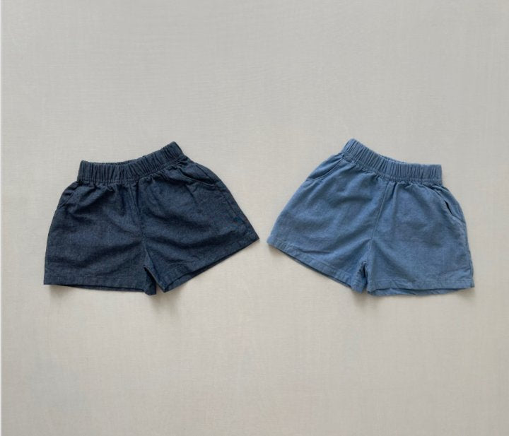 Vintage Denim Shorts [Deep Denim/M(3-4yr)]
