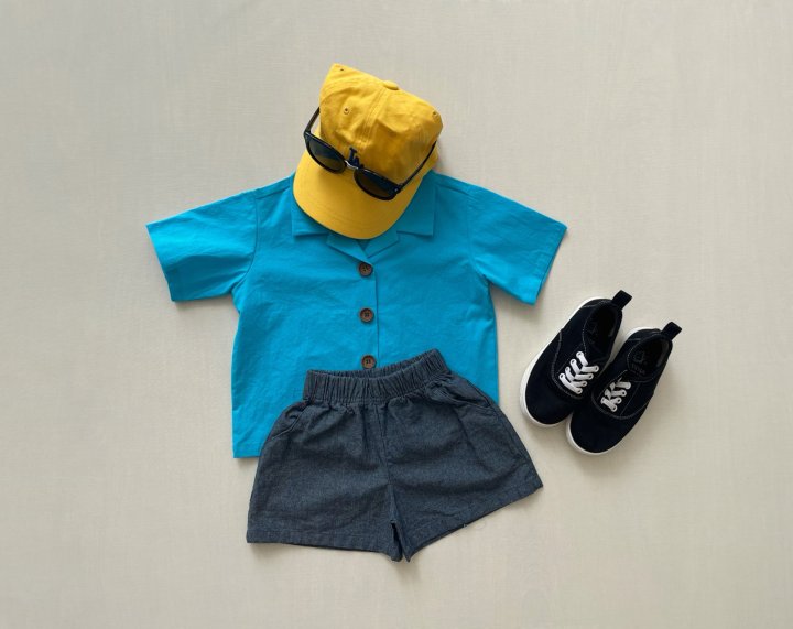 Vintage Denim Shorts [Deep Denim/M(3-4yr)]