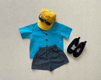 Vintage Denim Shorts [Deep Denim/M(3-4yr)]