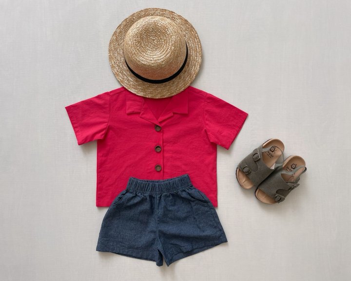 Vintage Denim Shorts [Deep Denim/M(3-4yr)]
