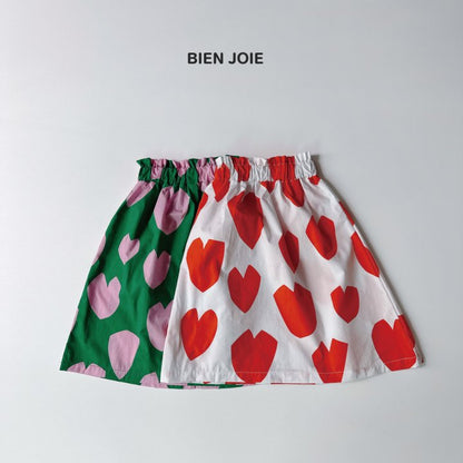 Heart Skirt [Ivory/S(2-3yr)]