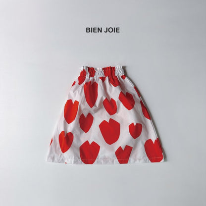 Heart Skirt [Ivory/S(2-3yr)]