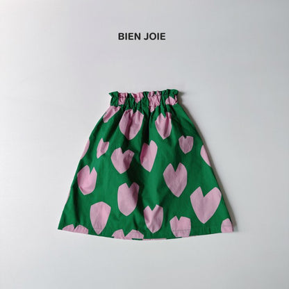 Heart Skirt [Ivory/S(2-3yr)]