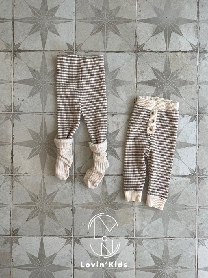 Stripe Leggings [Mocha/5/S(2-3yr)]
