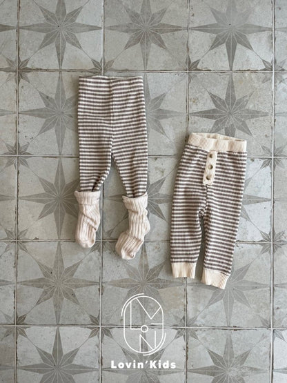 Stripe Leggings [Mocha/5/S(2-3yr)]