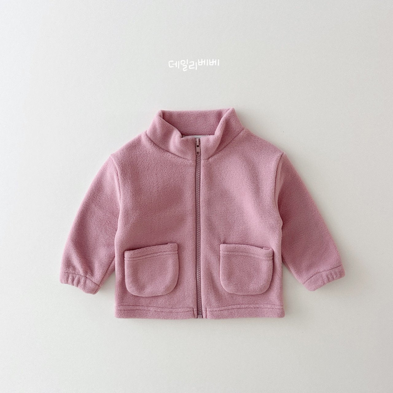 Zip-Up Fleece Jacket [Pastel Daisy/JS(9-10yr)]
