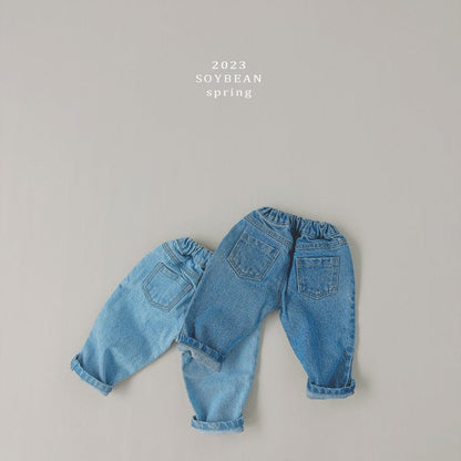 Daily Basic Denim Pants [Mid Denim/XS(1-2yr)]