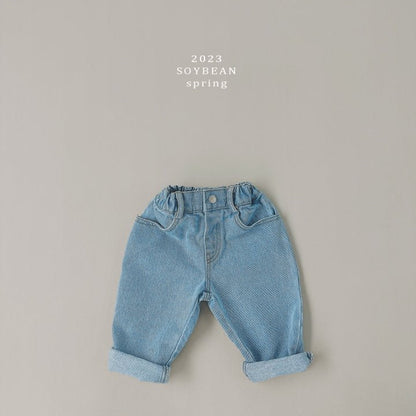 Daily Basic Denim Pants [Mid Denim/XS(1-2yr)]