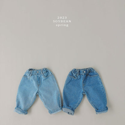 Daily Basic Denim Pants [Mid Denim/XS(1-2yr)]